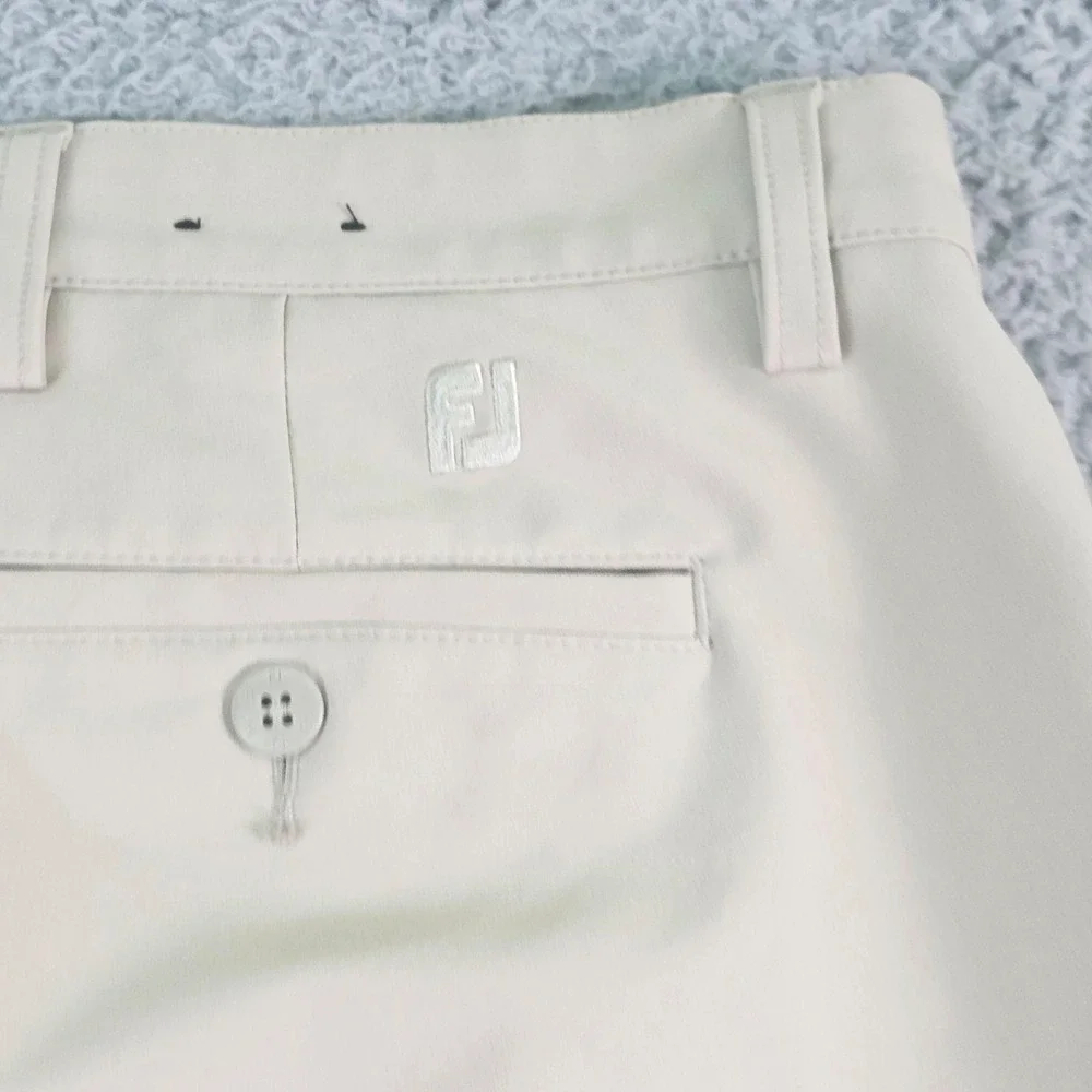 FootJoy Pants Mens 38x32 Beige Golf Stretch Performance Khakis Classic Fit